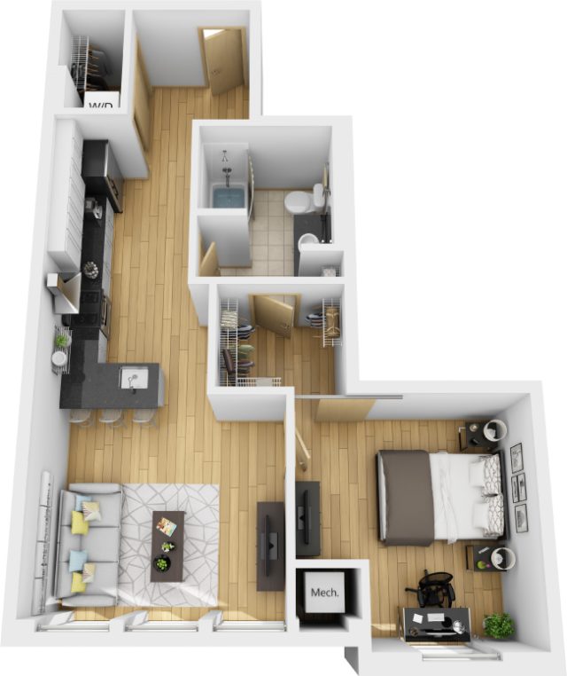 Borealis Apartments in North Loop - Floor Plans