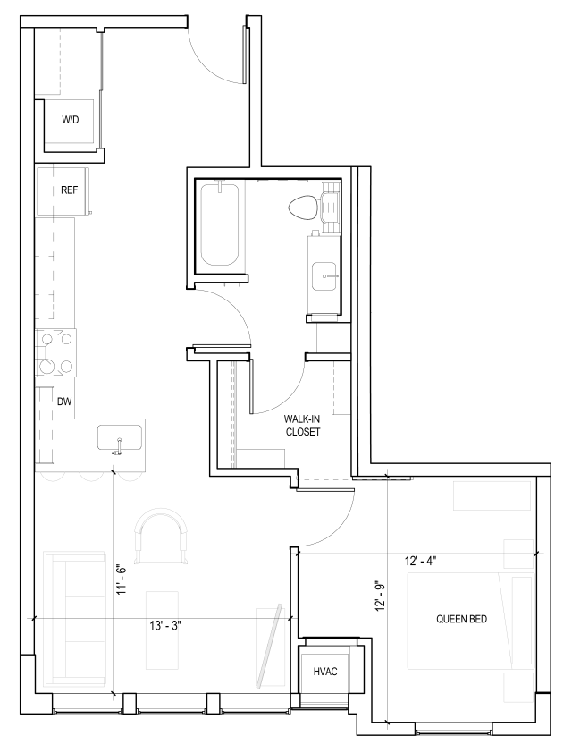 Borealis Apartments in North Loop - Floor Plans