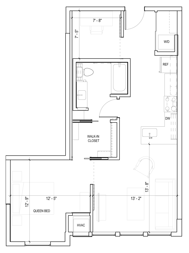 Borealis Apartments in North Loop - Floor Plans