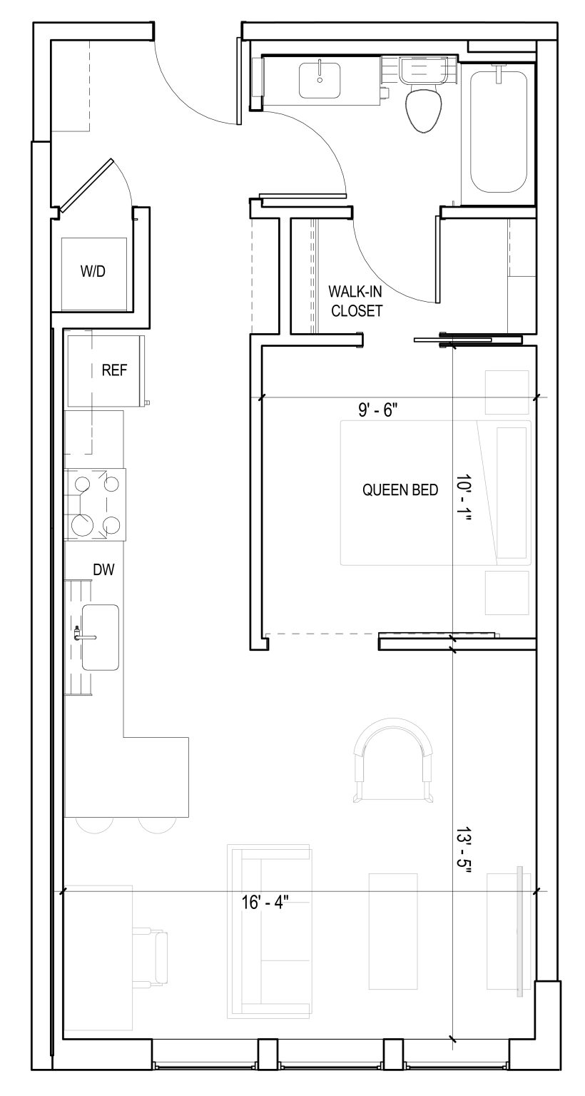 Borealis Apartments in North Loop - Floor Plans