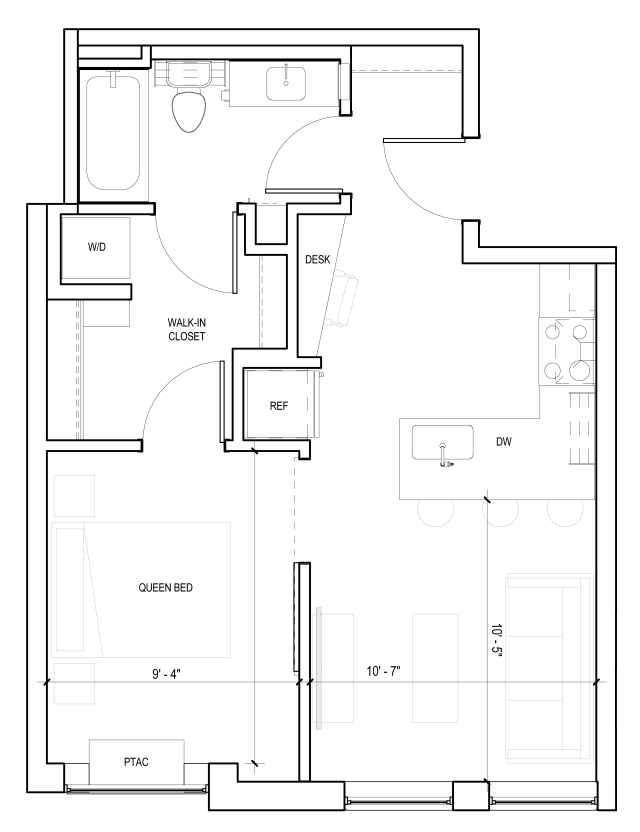 Borealis Apartments in North Loop - Floor Plans