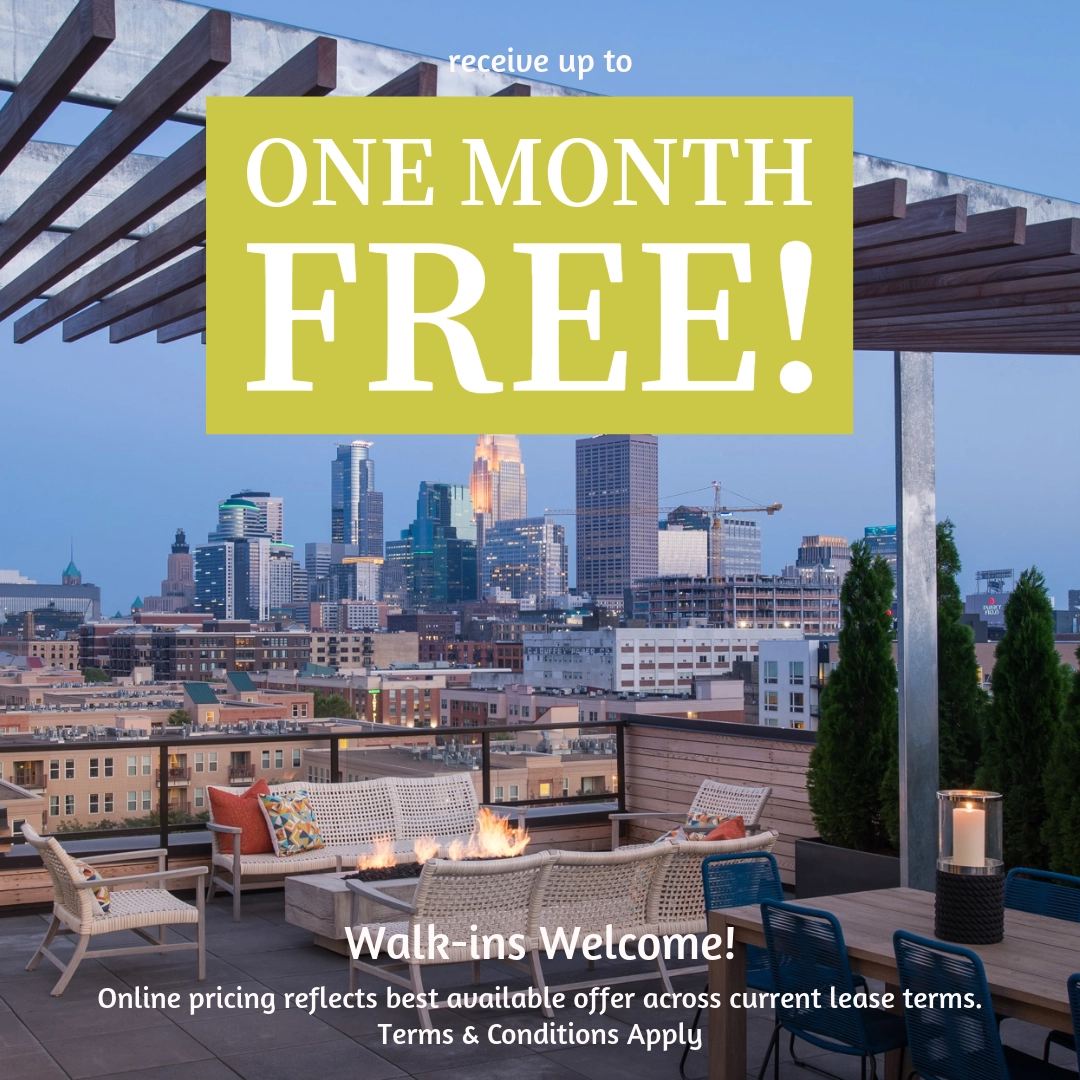 Receive up to one month free! Walk-ins Welcome! Online pricing reflects best available offer over current least terms. Terms & Conditions apply.